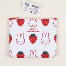 Dick Bruna Strawberry Miffy Bunny Flat Pouch Japan Original 6