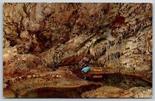 Postcard Mirror Lake Carlsbad Caverns National Park New Mexico Nm Man Vintage picture