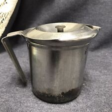 Rare Vintage MealPack Corp Stainless Steel Pitcher with LID Double Wall picture