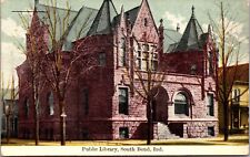 Postcard Public Library in South Bend, Indiana~146 picture