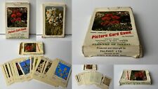 ISRAEL HEBREW OLD Rare PLAYING QUARTETS CARD GAME Flowers of the Land of Israel picture