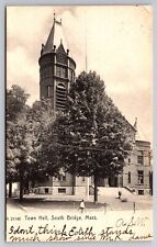 Town Hall Southbridge Massachusetts MA c1905 Postcard picture