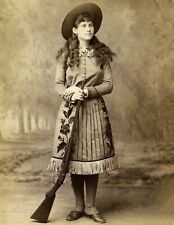 1885 Annie Oakley Vintage Old Photo Picture Retro Historical 8.5
