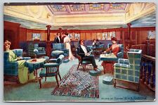 Postcard Lounge of Cunard RMS Caronia M179 picture