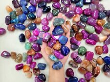 Shiny Polished Agate Crystals Tumbled Stones Dyed Natural Rocks Wholesale picture