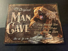 Man Cave - The Original  Metal Tin Sign Wall Art picture