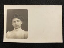 Lowell Michigan MI Pretty Woman Antique RPPC Real Photo Postcard picture