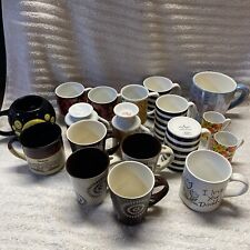 Huge Lot Of Mixed Coffee Mugs Reseller Lot, Kate Spade, Hardees, Holt Howard picture