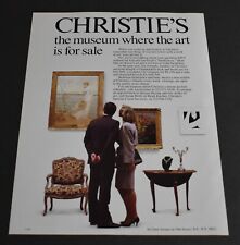 1987 Print Ad Fashion Style Heels Christie's Auction Museum Art Lady Skirt Legs picture