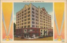 Bradenton, FLORIDA - Hotel Dixie Grande - LINEN - old cars picture
