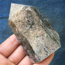 0.37LB RareNatural Ghost quartz crystal obelisk wand point healing TA1277-CAA-c picture