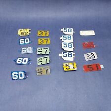 Lot Of 20 Vintage License Plate Year Registration Tags 37 47 58 59 60 62 picture