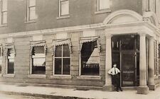 Real Photo Postcard Amherst, Ohio Amherst German Bank Cedar Pub 1907-1916    L5 picture