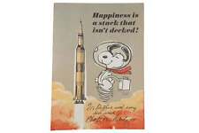c1968 Apollo 8 Signed Charles Schultz Snoopy Astronaut poster picture