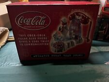 Vintage 2000 Coca Cola Animated Polar Bear Phone Coke Soda Telephone In Box  picture