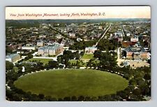 Washington DC, Birds Eye View over Town, Antique Vintage c1906 Postcard picture