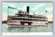 Detroit MI- Michigan, Steamer Britannia On The River, Antique, Vintage Postcard picture