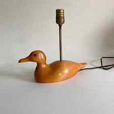 Vintage Wooden Duck Decoy Lamp – Table Lamp - Blonde Wood Finish – Quirky Figura picture