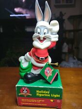 1997 WARNER BROTHERS CHRISTMAS BUGS BUNNY FIGURINE LIGHT. picture