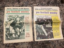 1969 Oakland Raiders & Vikings Pro Football Weekly Newspapers.  See Description picture