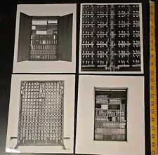 Lot Of 4 Vintage Industrial Photos Elevator Control Panels picture