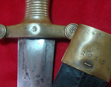 PRE WWI FRENCH Model 1831  NAVY/NAVAL  ARTILLERY SHORT SWORD with SCABBARD picture
