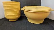 14 Pc Tupperware Harvest Gold Salad Cereal Bowl 880 picture
