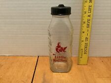 Vintage Samuel Callet Co. The Little Red Hen Glass Baby Bottle 8oz Circa 1950-70 picture
