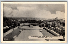 c1940s Sunken Garden Tomb WIll Rogers Memorial Claremore Postcard picture