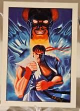 1993 Capcom Street Fighter II RYU DOJO ROOFTOP #87 NICE CLEAN CENTERED CARD picture