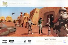 Star Wars An Empire Divided PC Original 2005 Ad Authentic Video Game Promo picture