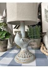 Mini Lamp Bird In Blue Gray And Gold picture