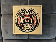 Haida Native, Clarence A Wells Salmon And Bear Wood Box picture