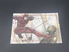 Rittenhouse Marvel Greatest Battles Sketch Card by MJ San Juan dare devil picture