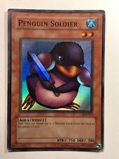 Yugioh Card **Penguin Soldier**  Super Rare - SDJ-022 - Holo -  Actual Scans picture