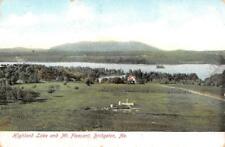 BRIDGETON, ME Maine   HIGHLAND LAKE & MT PLEASANT  Cumberland Co   1906 Postcard picture