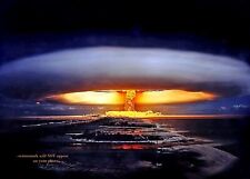 Nuclear Bomb Blast PHOTO 1st French H Bomb Nuclear Bomb Mushroom Cloud 5x7 Pic picture
