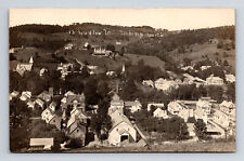 RPPC Scenic View of Ludlow VT Vermont IOOF Home HJ Stearns Feed Stable Postcard picture