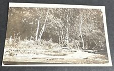 Postcard: RPPC Rustic Woods Creek Stream Real Photo picture