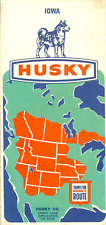 Husky Oil Map of Iowa 1970 -- Shipping Included picture