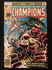 THE CHAMPIONS 13 4.5 MARVEL 1977 BLACK WIDOW HERCULES ANGEL KM picture