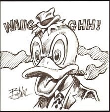 BOB HALL SIGNED HOWARD THE DUCK ORIGINAL ART-6 x 6   picture
