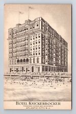 Atlantic City NJ-New Jersey, Hotel Knickerbocker Advertising, Vintage Postcard picture