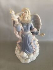 VGT 2000 Porcelain Collectible Figurine Angel Holding  Dove by Y.H. picture