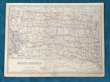 1921 SOUTH DAKOTA State Auto Trails Highway Map, Very Detailed & Interesting picture