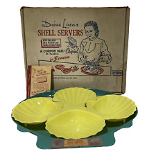 VINTAGE MCM DIONE LUCAS SHELL SERVERS BOWLS FOR APPETIZERS & HORS D'OEUVRES picture