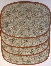 Vintage Handmade Cloth 13” Table Placemats Fall Leaf Theme picture