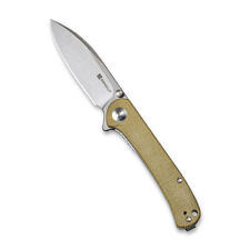 Sencut Scepter Folding Knife Olive Micarta Handle 9Cr18MoV Drop Point SA03E picture