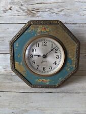 Antique Sessions Wind Up Clock Guilloche Surround Flowers For Parts picture