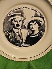 Mr & Mrs. Milton S. Hershey World Wide Art Studios Collectable Plate 1971 picture
